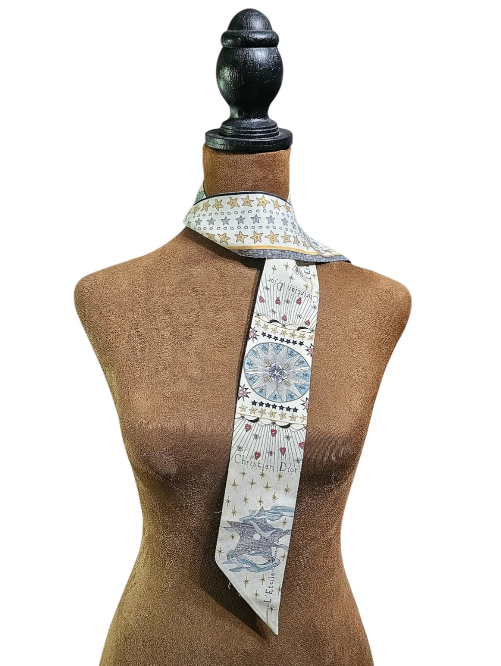 Christian Dior L'Etoile Tarot Mitzah Silk Bandeau Scarf - Picture 3 of 16